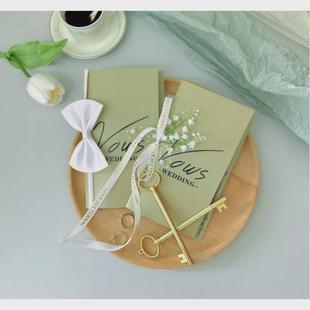 结婚誓言卡高级小众婚礼誓词手卡宣誓卡新郎新娘发言致辞本誓言书