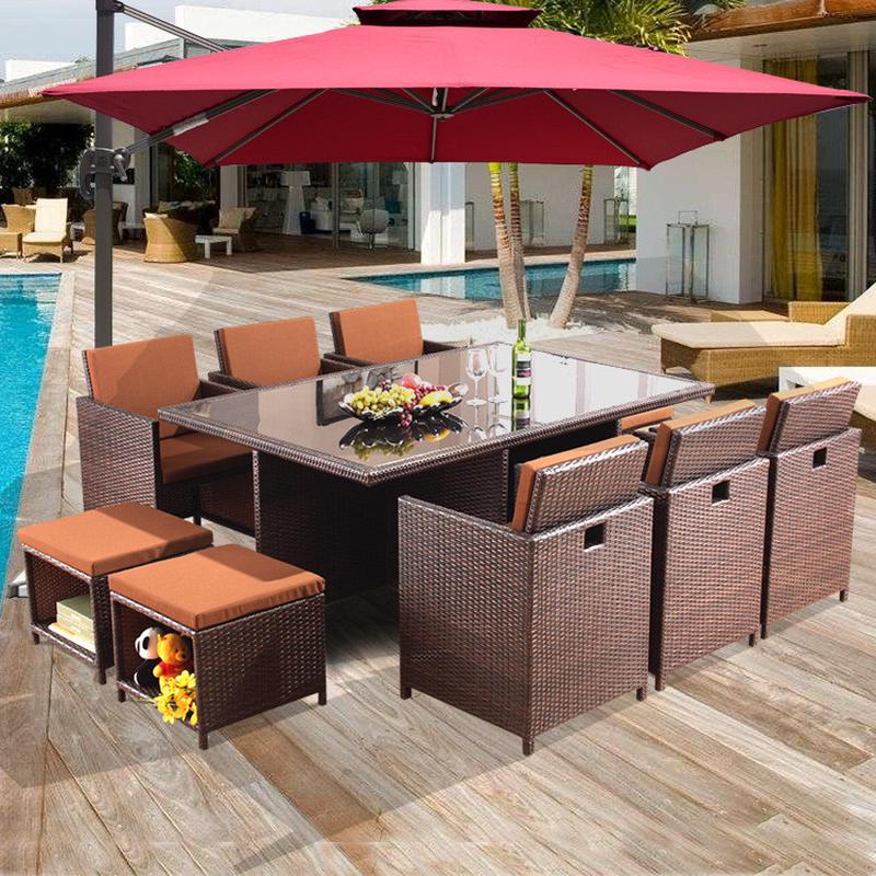 藤椅茶几五件套组合藤编阳台桌椅户外庭院休闲仿藤室外露天家具