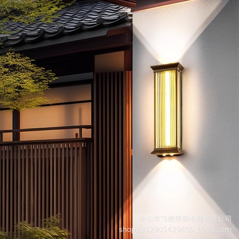 LED户外壁灯别墅外墙灯室外阳台过道灯上下发光大门两侧柱子壁灯