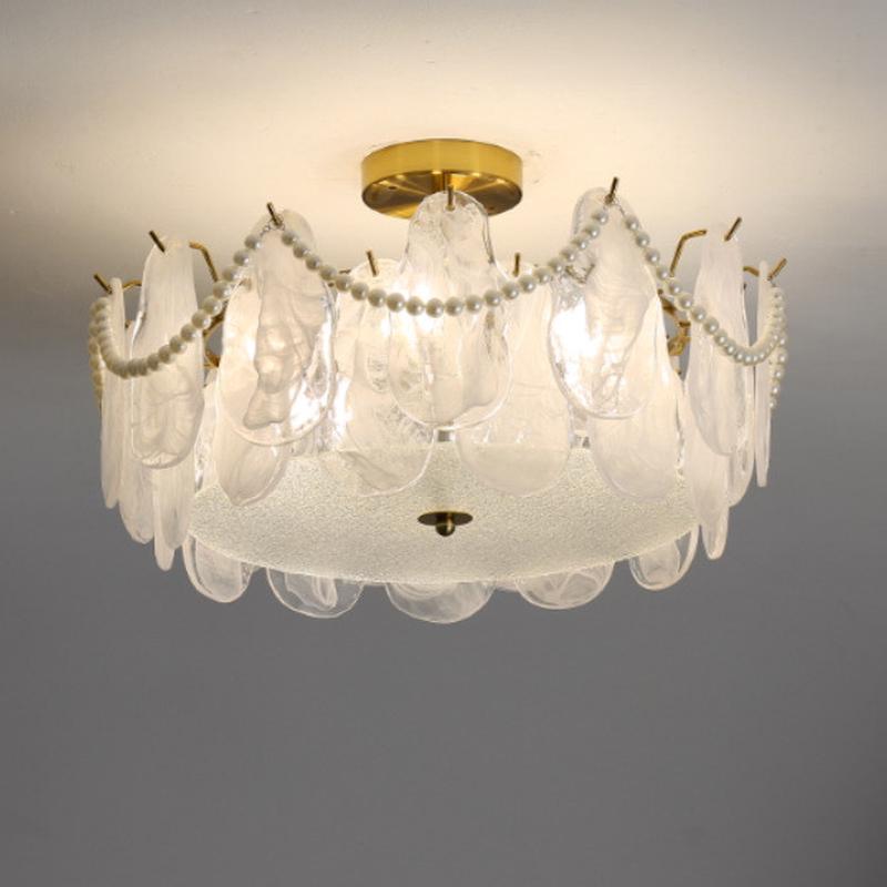 法式轻奢温馨水晶灯欧式现代简约主吊灯设计师款卧室餐厅后大客厅