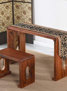 烧桐木仿古琴桌共鸣古琴桌凳实书桌琴凳国学古琴桌木琴