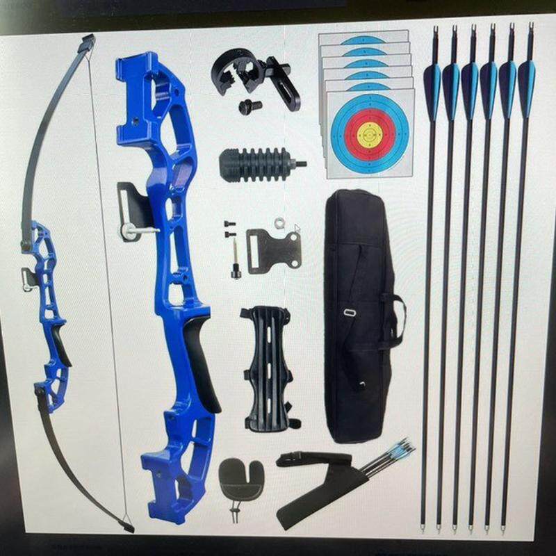 针刺战魂反曲弓把弓彩色易安装射箭运动外贸热品带箭支配件