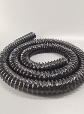 pu聚氨脂黑色钢丝软管迪尔凯斯采棉机风管新疆采棉机采棉头通风管