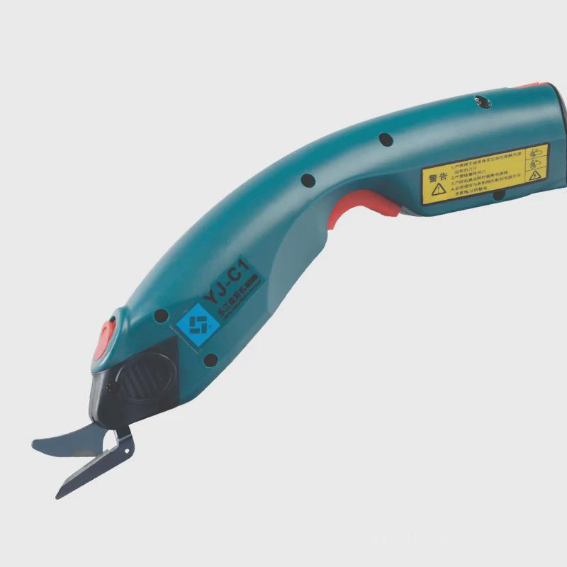 乐江yj-c1电剪刀手持充电裁布机服装裁剪刀电动圆刀皮革电剪