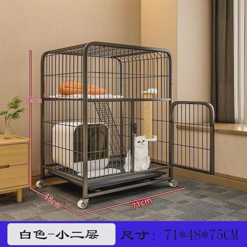厕所室内自由两层超大空间带猫笼家用一体猫别墅不占地猫舍猫咪笼