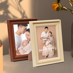 ay35木纹相册结婚照相框摆台6寸7寸8寸10寸5a4情侣照片质感框儿童