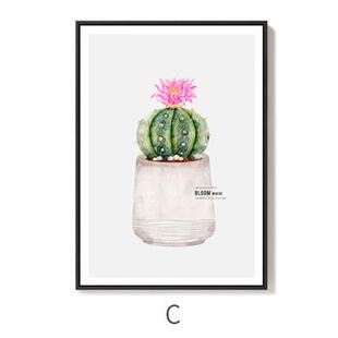 小清新植物花卉装饰画北欧客厅背景墙装饰壁画墙上布艺挂画餐厅