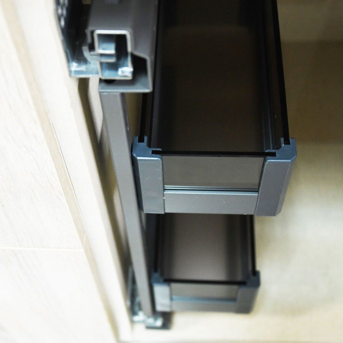 极浅地柜用侧装式小拉篮双层抽屉或开门式拉篮玻璃空间利用,家装主材,拉篮,淘宝优惠券,粉丝福利购,淘宝优惠卷