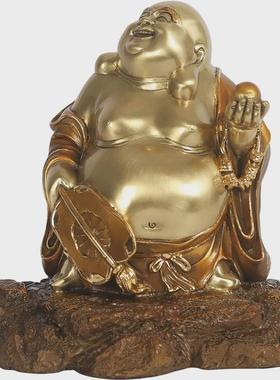 铜欣祥《福满布袋尊》铜像摆件布袋佛家居装饰品客厅工艺品摆件