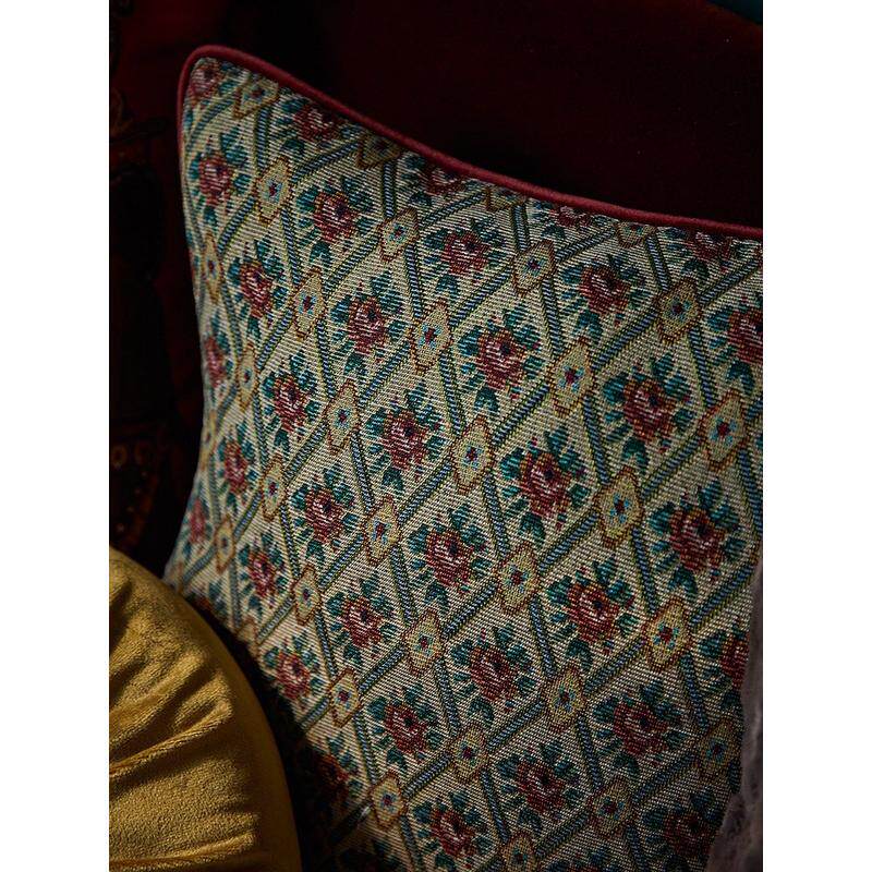 1vpr靠枕轻奢抱枕复古客厅沙发腰枕家用欧式床头靠垫法式美式套装