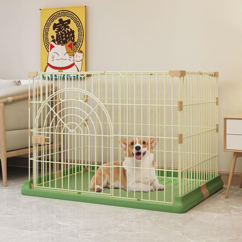 狗笼子小型犬室内宠物笼子泰迪带厕所家用猫笼子中型犬猫狗别墅