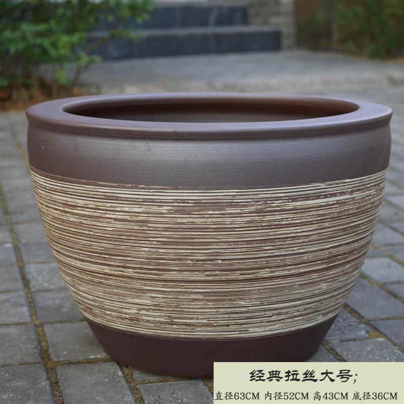 古法鱼缸睡莲花盆缸陶瓷庭院碗莲盆缸室外特大号水缸厂家直销