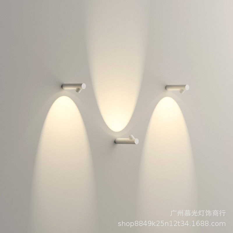 极简LED艺术竹节装饰壁灯北欧简约现代楼梯过道卧室创意洗墙灯具
