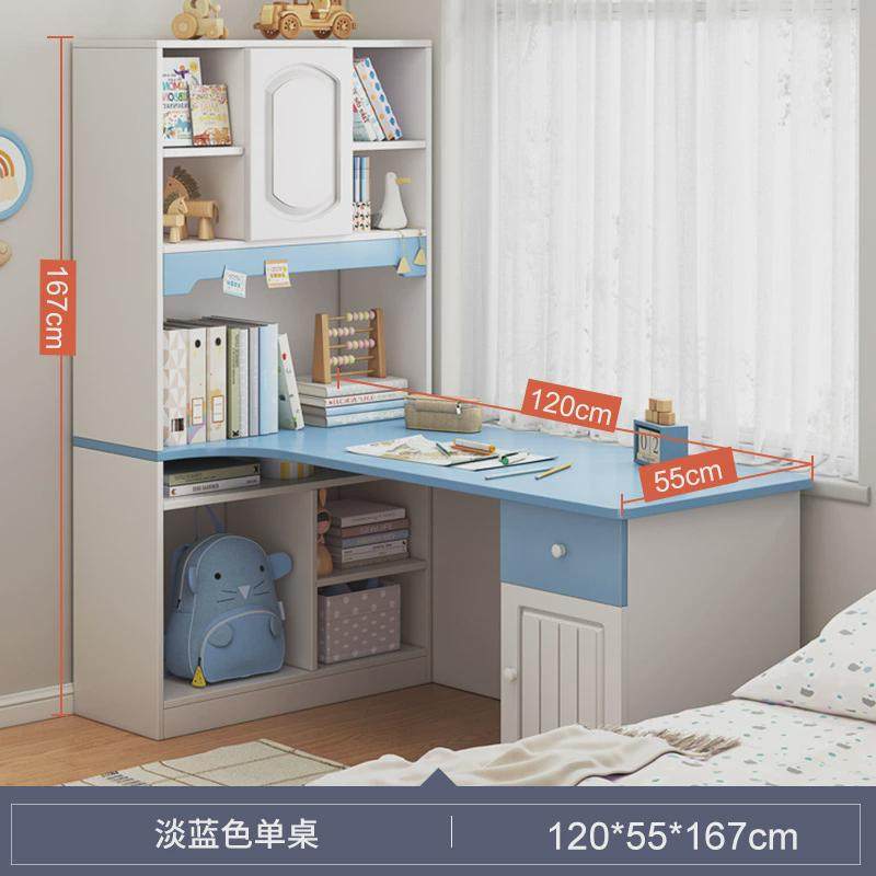 转角书架一体书桌学习桌椅家用学生桌子卧室写字女孩电脑桌,住宅家具,电脑桌,淘宝优惠券,粉丝福利购,淘宝优惠卷