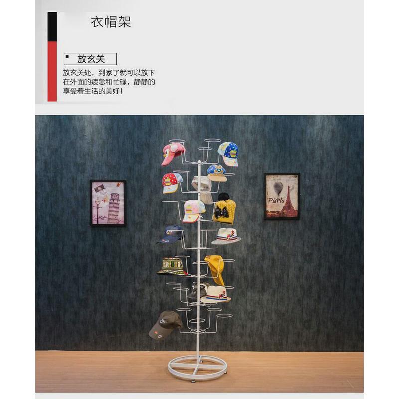 帽子陈列展示架衣帽架儿童大人移金色母婴收纳架动上墙成人服装店