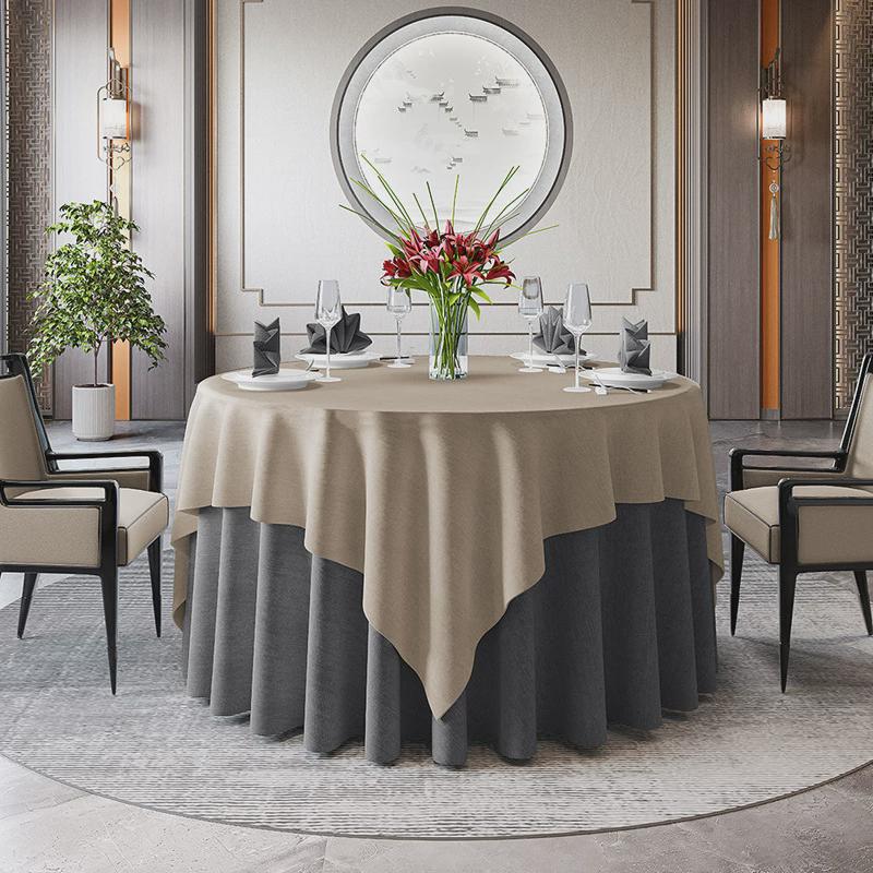 大圆桌布艺欧式餐厅饭店酒店桌布餐桌布方桌桌布圆形台布家用新品