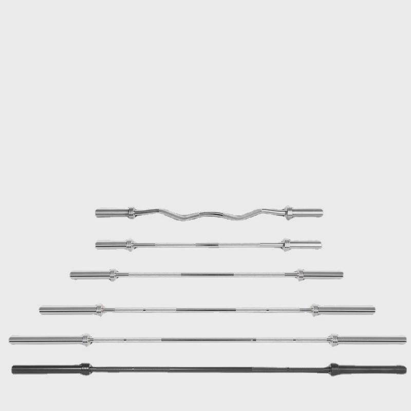 杠铃奥杆1.2米2.2米直杆曲杆商用举重用卡簧轴承铜套杠铃奥杆