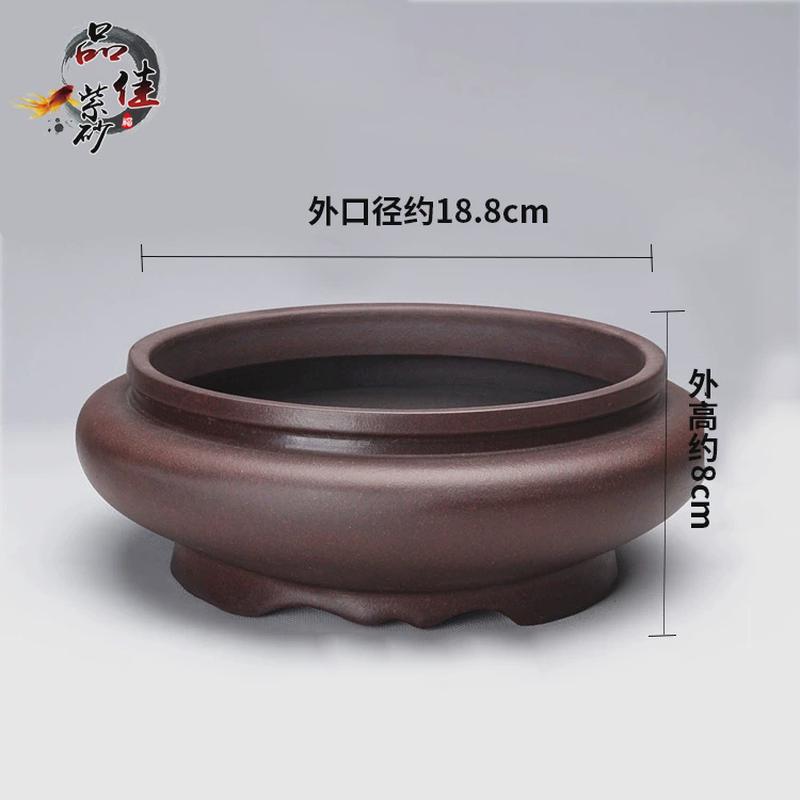 供应宜兴紫砂花盆釉水陶瓷盆景盆多肉盆批发小花盆微型花盆韩式