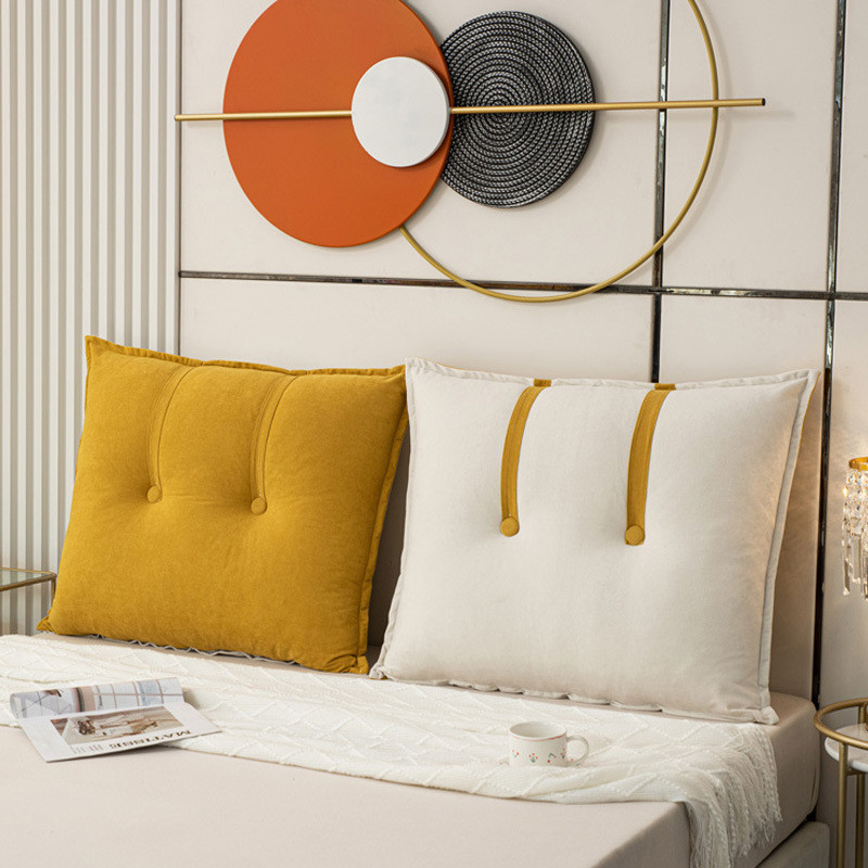 双面用组合床头靠垫卧室床上靠背垫沙发靠枕大靠背大号可拆洗靠包