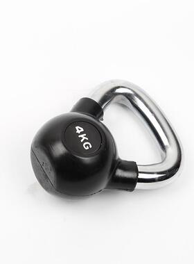 黑色包胶壶铃4/8/10/16/24KG包胶壶铃提壶家用健身房家用