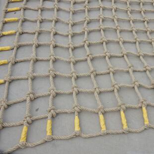 麻绳网格装饰网照片墙攀爬网吊顶酒吧隔断网景区护栏网楼梯防护