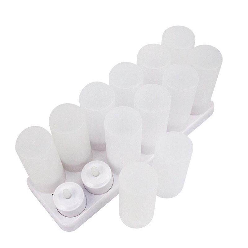 工厂发货可充电LED蜡烛灯仿真火焰头照明蜡烛暖白光电子小茶蜡