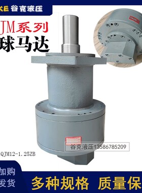 内曲线钢球马达 1QJM12-1.25ZB带支承平键轴输出液压马达油马达
