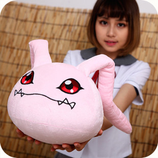 跨境数码宝贝大耳兽亚古兽巴达兽滚球兽毛绒公仔玩偶抱枕儿童玩具