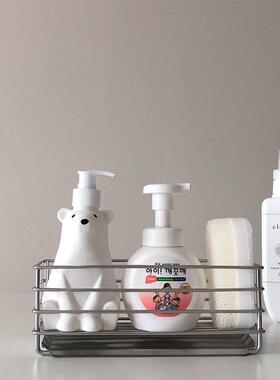 卫生实用 韩国VATYA不锈钢龙头置物架抹布洗洁精沥水架厨房收纳架