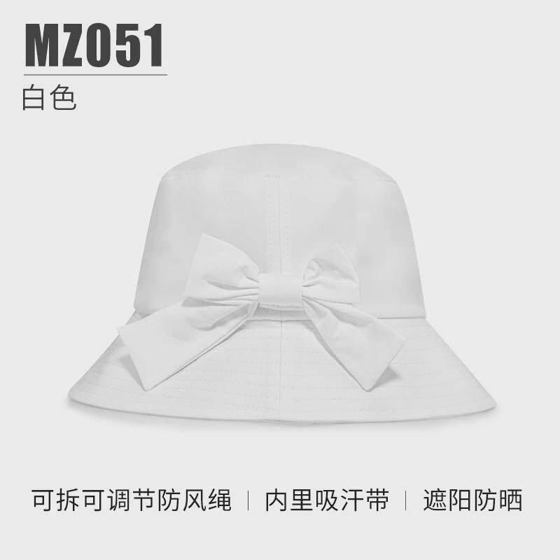 PGM高尔夫球帽女士蝴蝶结渔夫帽帽子可调节拴扣防风绳吸汗带设计