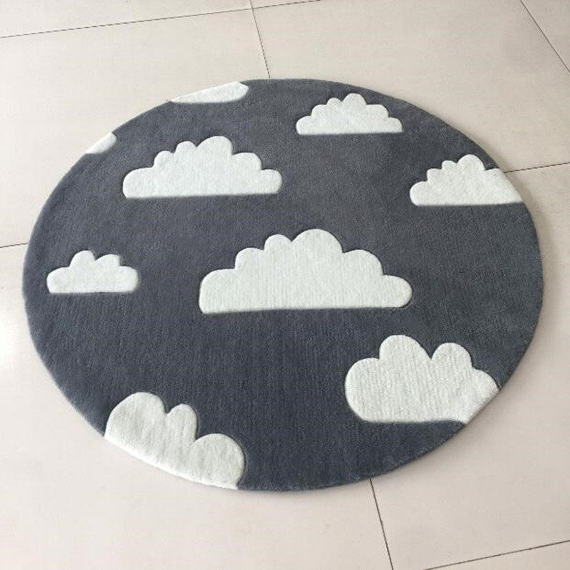 ins北欧现代圆形地毯卧室床边地毯地毯吊篮电脑椅手工儿童房,居家布艺,地毯,淘宝优惠券,粉丝福利购,淘宝优惠卷