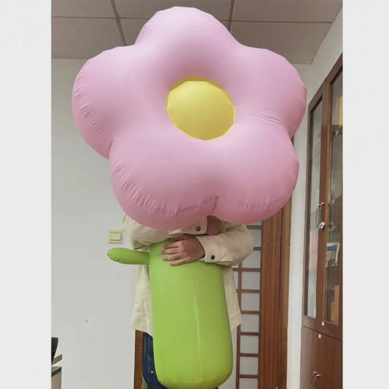 充气花朵气模仿真发光植物花商场装饰网红美陈膨胀动物大型桃花