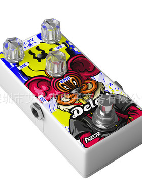 新款金属单块迷你效果器电吉他踏板azor延迟效果delay国潮生肖鼠