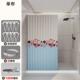 2024年新款 印花折叠浴帘干湿分离防水浴室帘子卫生间隔断帘 数码