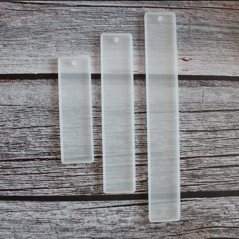 全镜面空白书签模具透明硅胶滴胶模具 DIY手工模具