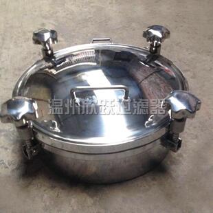 304不锈钢压力人孔卫生级吊环圆形孔盖常压人孔耐压人孔盖规格多