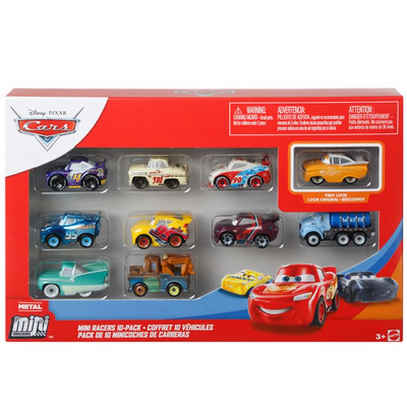 MINI赛车总动员迷你小车10辆装FLG72及20款套装汽车总动员合金车