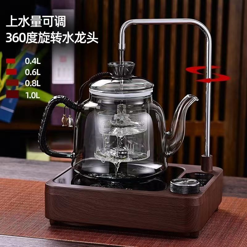 新款新匠1500瓦平板耐热玻璃煮茶器大功率自动上水电陶炉煮茶炉