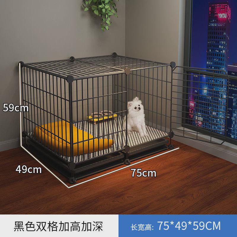 博美泰迪狗笼子小型犬室内家用中型犬柯基宠物狗狗笼子带厕所分离