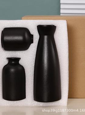 陶瓷花瓶插花三件套装摆件创意干花水培家居客厅白色现代花器