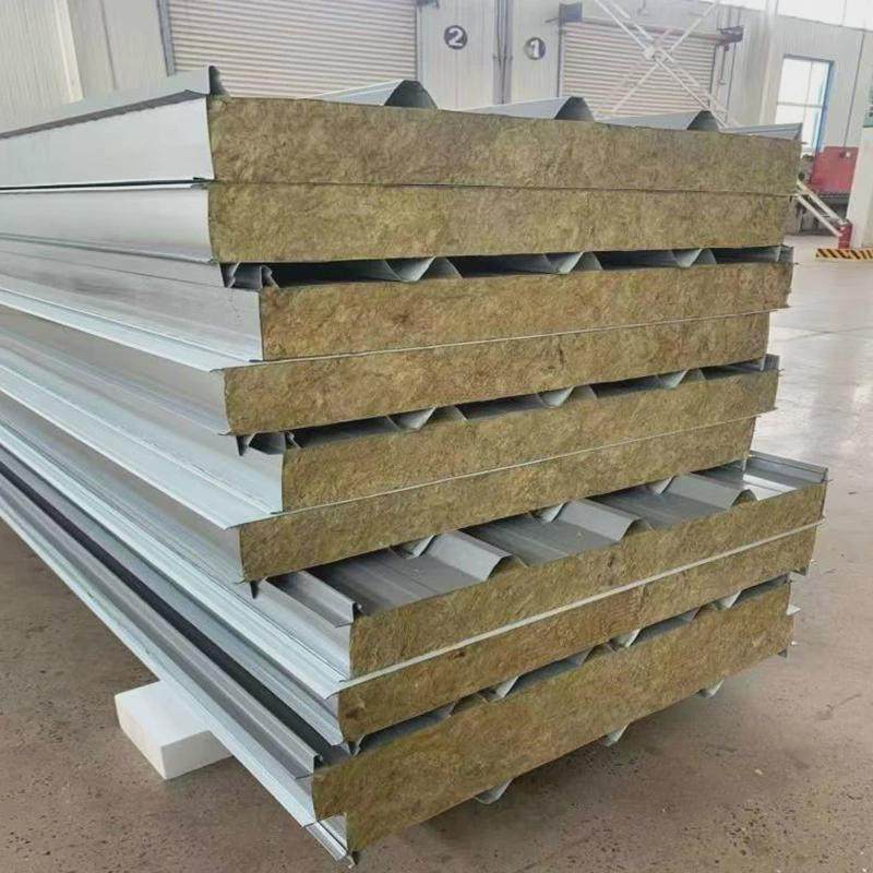 屋顶外墙夹芯板彩钢瓦隔热夹芯岩棉瓦建筑厂房用彩钢岩棉瓦,金属材料及制品,钢板,淘宝优惠券,粉丝福利购,淘宝优惠卷