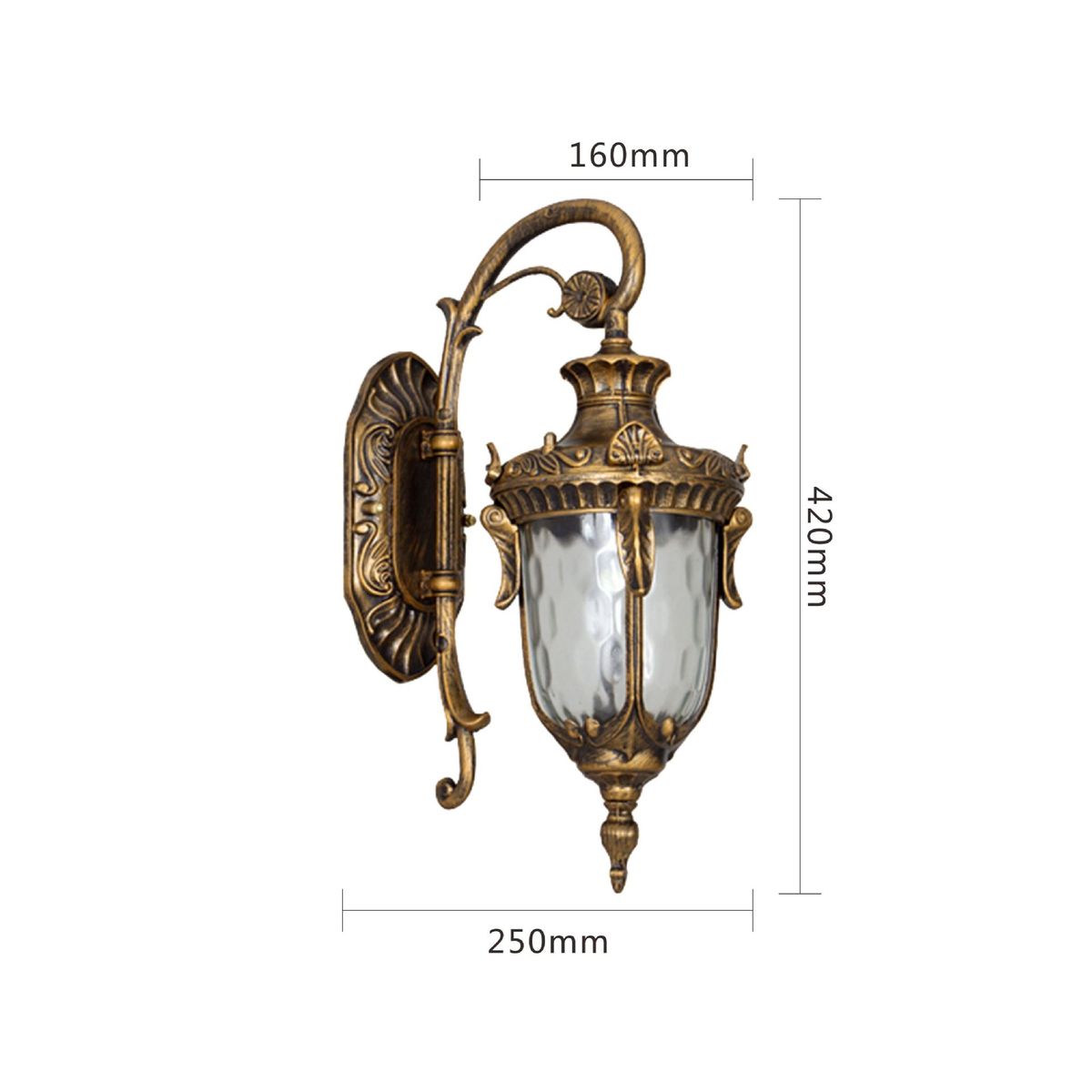 爆款现货led户外壁灯欧式仿古压铸花纹墙壁灯走廊灯大门灯