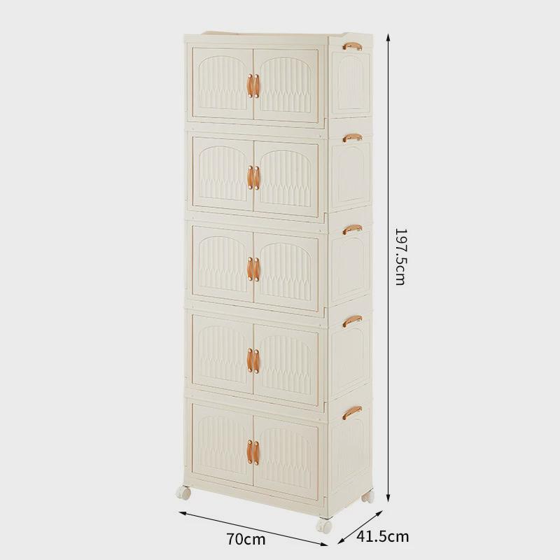 床头柜厨房卧室沙发小柜子折叠家用收纳柜塑料小户型床边储物柜