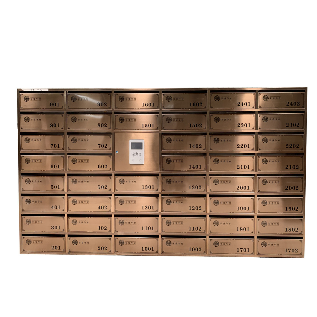 智能信报箱不锈钢小区智能信箱快递柜户外防雨镶嵌挂墙信箱信奶箱