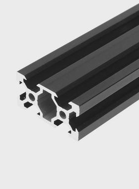 出口贸易铝型材工业2020v槽黑色2040v槽砂黑色3d打印机铝型材