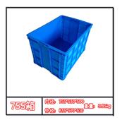 755周转箱塑料框可带盖箱子810 570 505胶长方形工业箱子