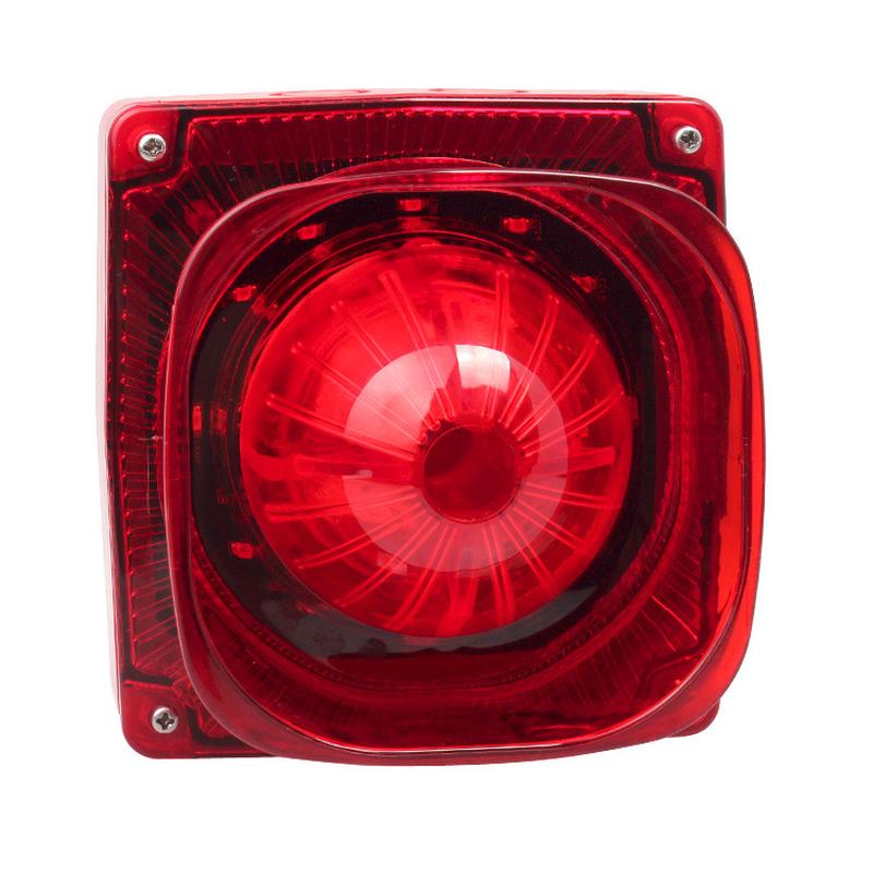 声光消防警号声光喇叭dc12v~24v声光报警器户外声光报警器