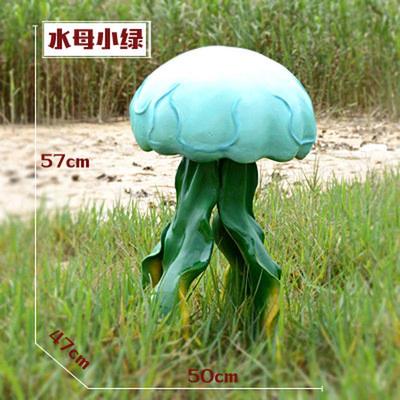 玻璃钢水母雕塑户外水景海洋主题动物雕塑摆件水母景观