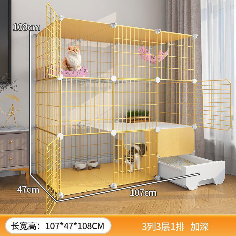 猫笼子带厕所猫砂盆不双层一体占地超大自由空间家用室内猫咪别墅