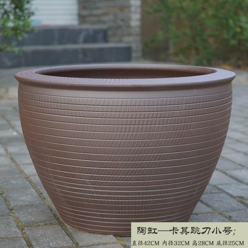 古法鱼缸睡莲花盆缸陶瓷庭院碗莲盆厂家直销室外特大号水缸缸